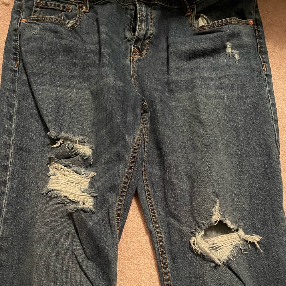 Old navy ripped boyfriend jeans